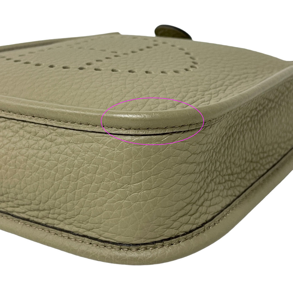 HERMES エルメス エヴリン16 TPM アマゾーヌ エプソン ベージュ・マルファ 8Q W刻印 2024年製 ショルダーバッグ レディース 中古