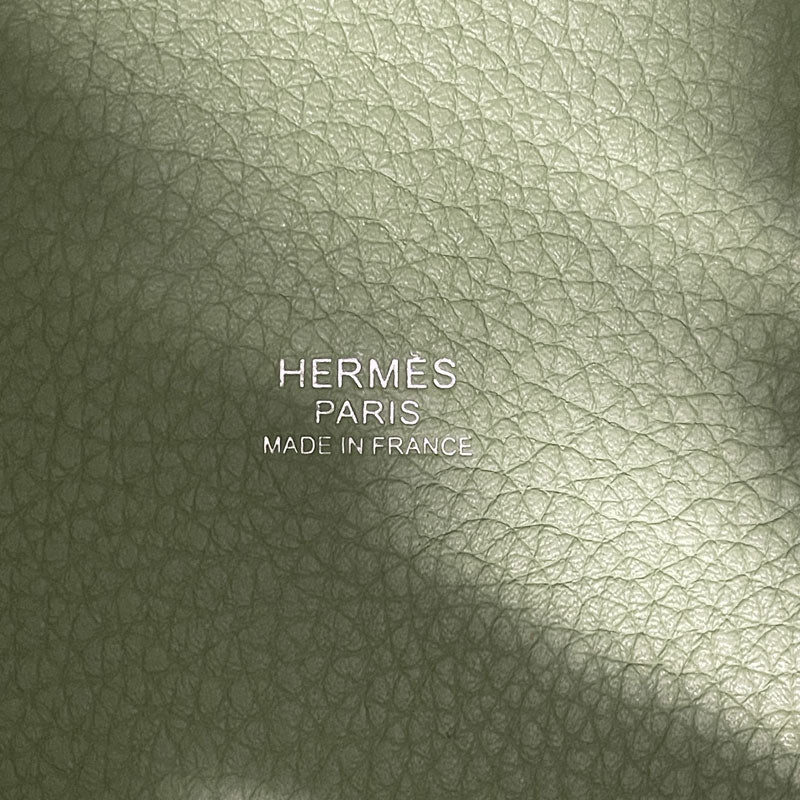 HERMES エルメス ピコタンロックPM トリヨン ヴェールクリケット シルバー金具 Y刻印 2020年 ハンドバッグ レディース 中古