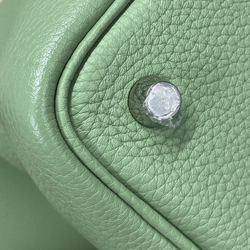 HERMES エルメス ピコタンロックPM トリヨン ヴェールクリケット シルバー金具 Y刻印 2020年 ハンドバッグ レディース 中古